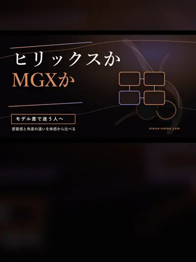 アネロス ヒリックスとMGX、密着感と感度の違いを比較